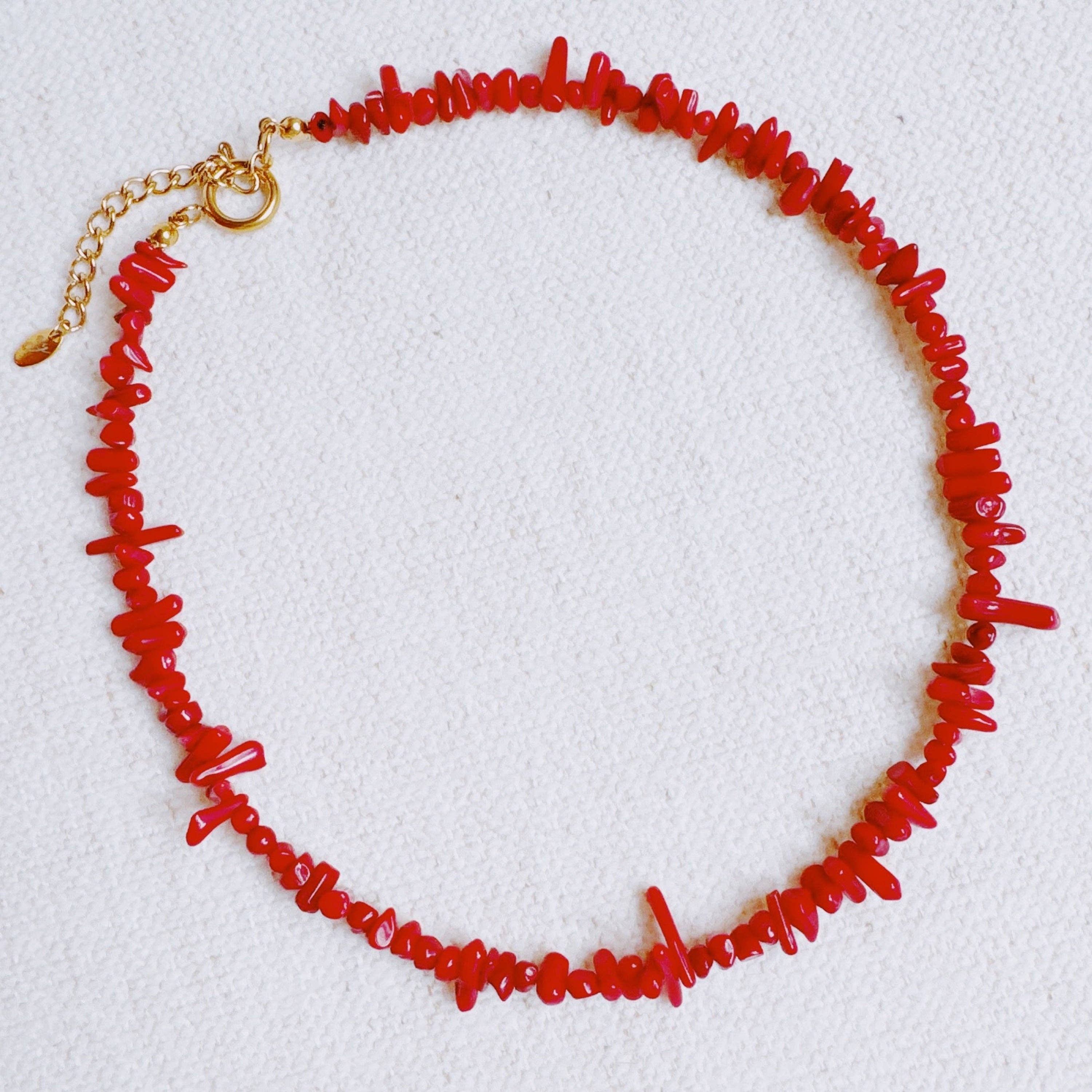 Red Coral Reef Necklace