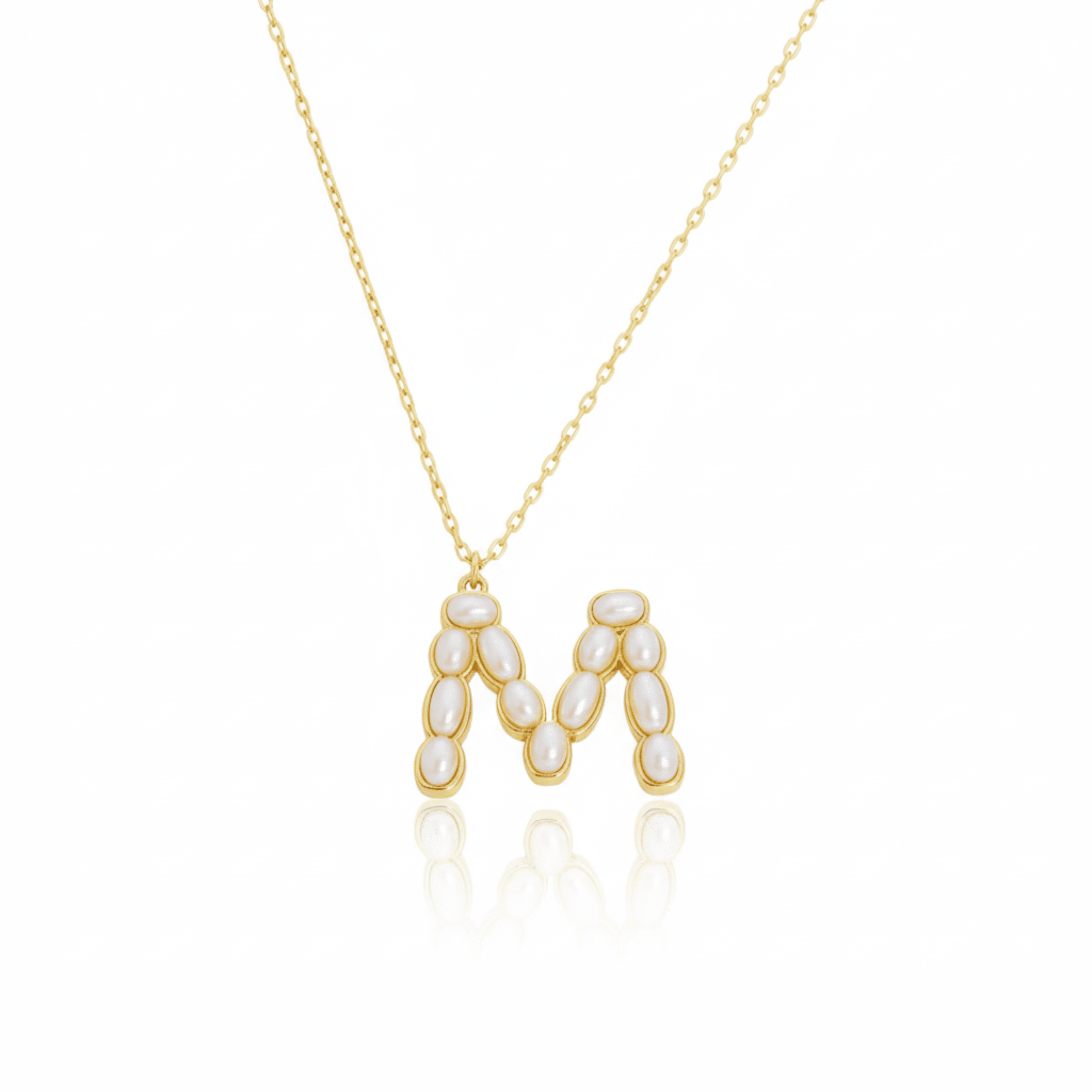 Pearl Initial Pendant Necklace
