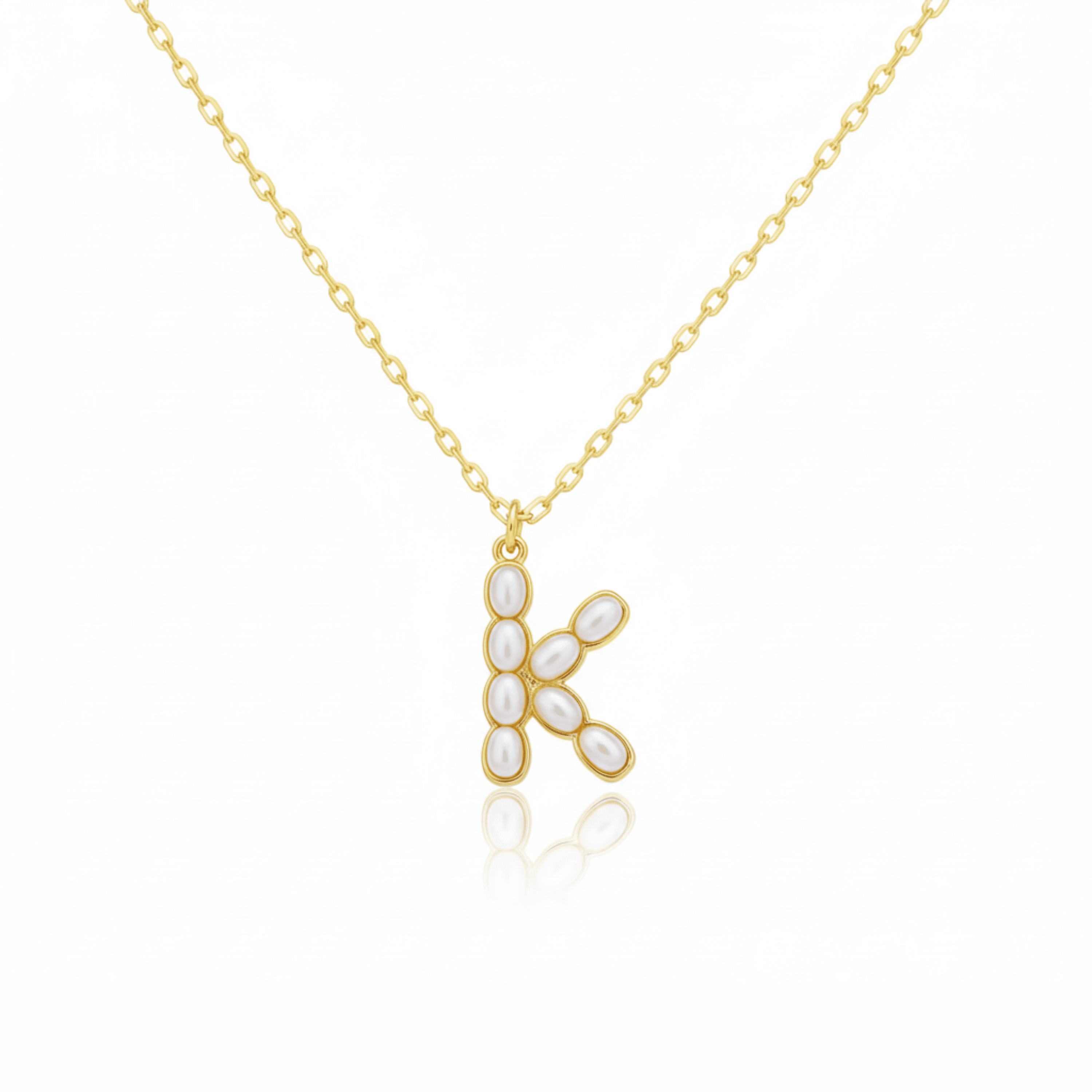 Pearl Initial Pendant Necklace