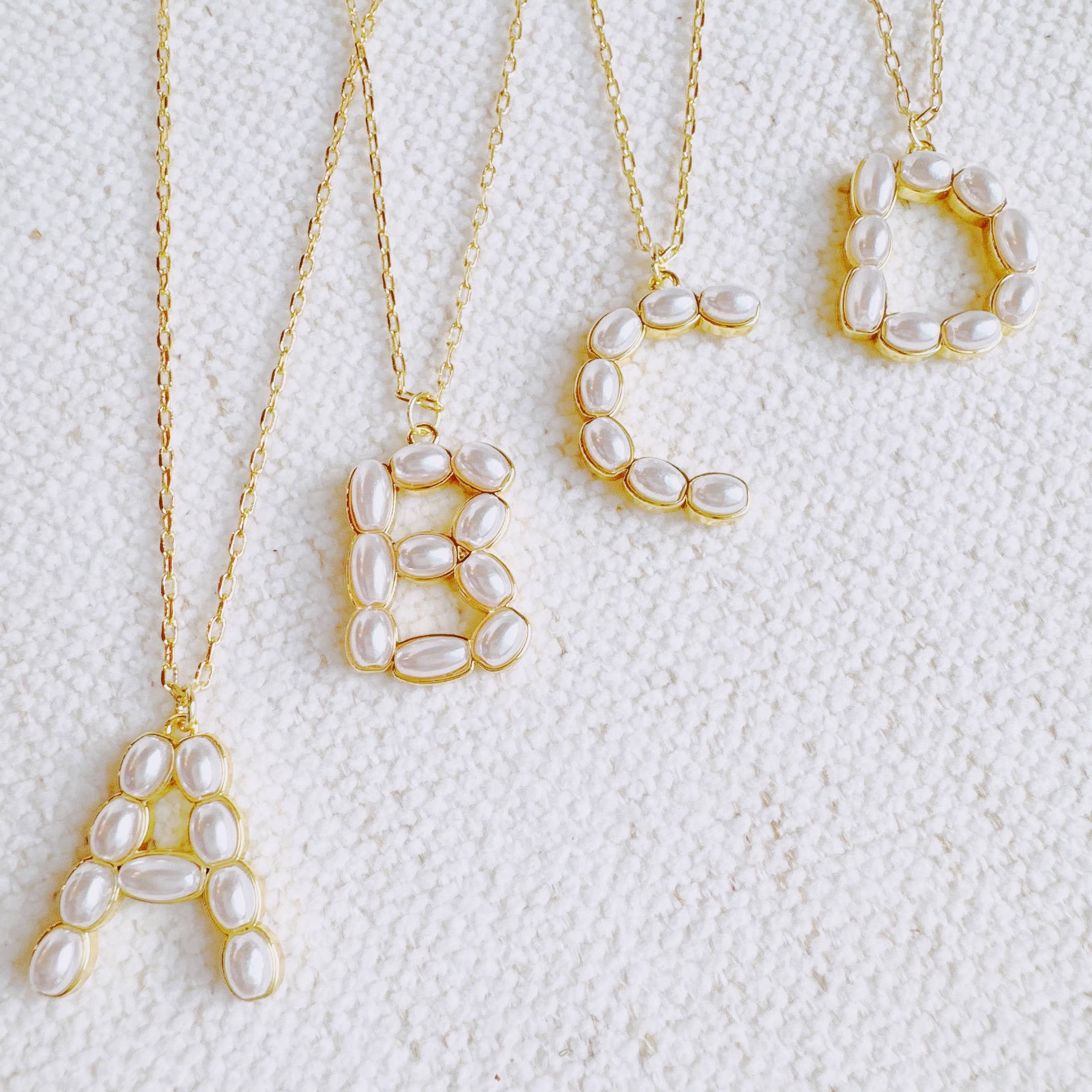 Pearl Initial Pendant Necklace