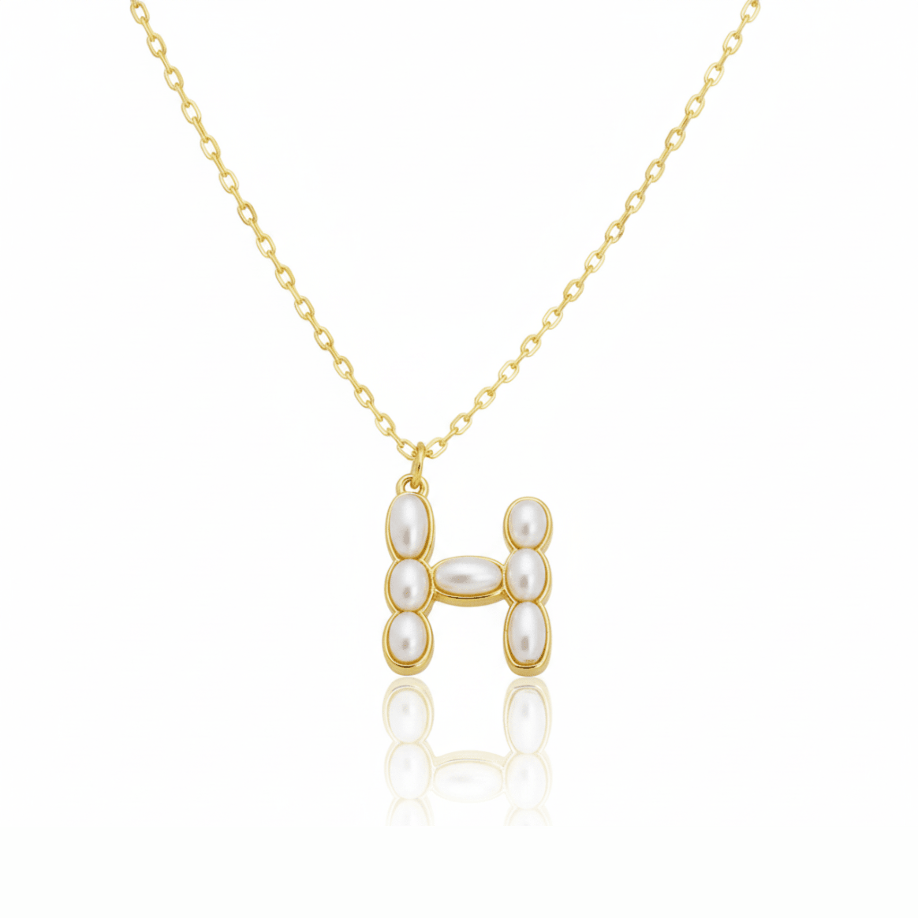 Pearl Initial Pendant Necklace