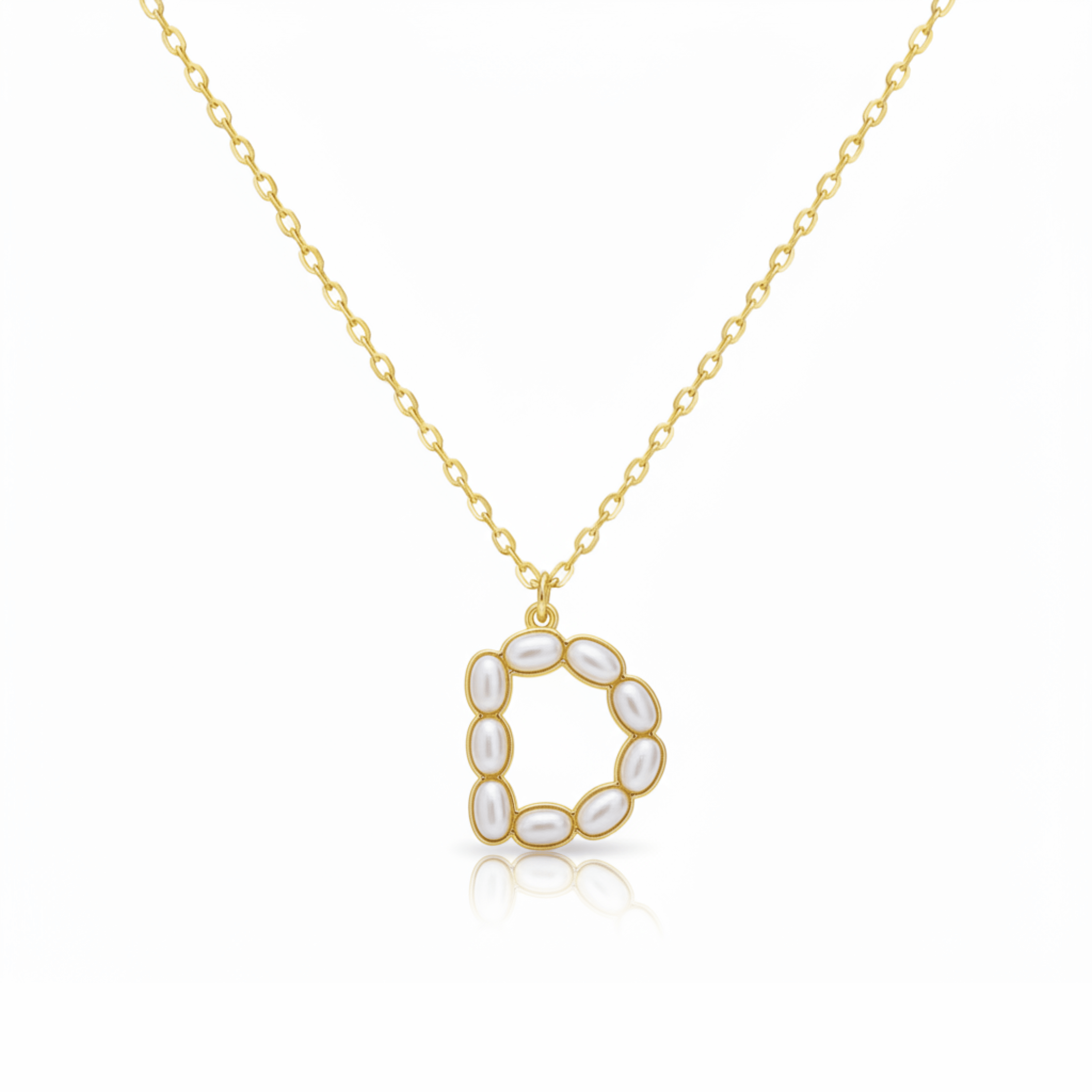 Pearl Initial Pendant Necklace