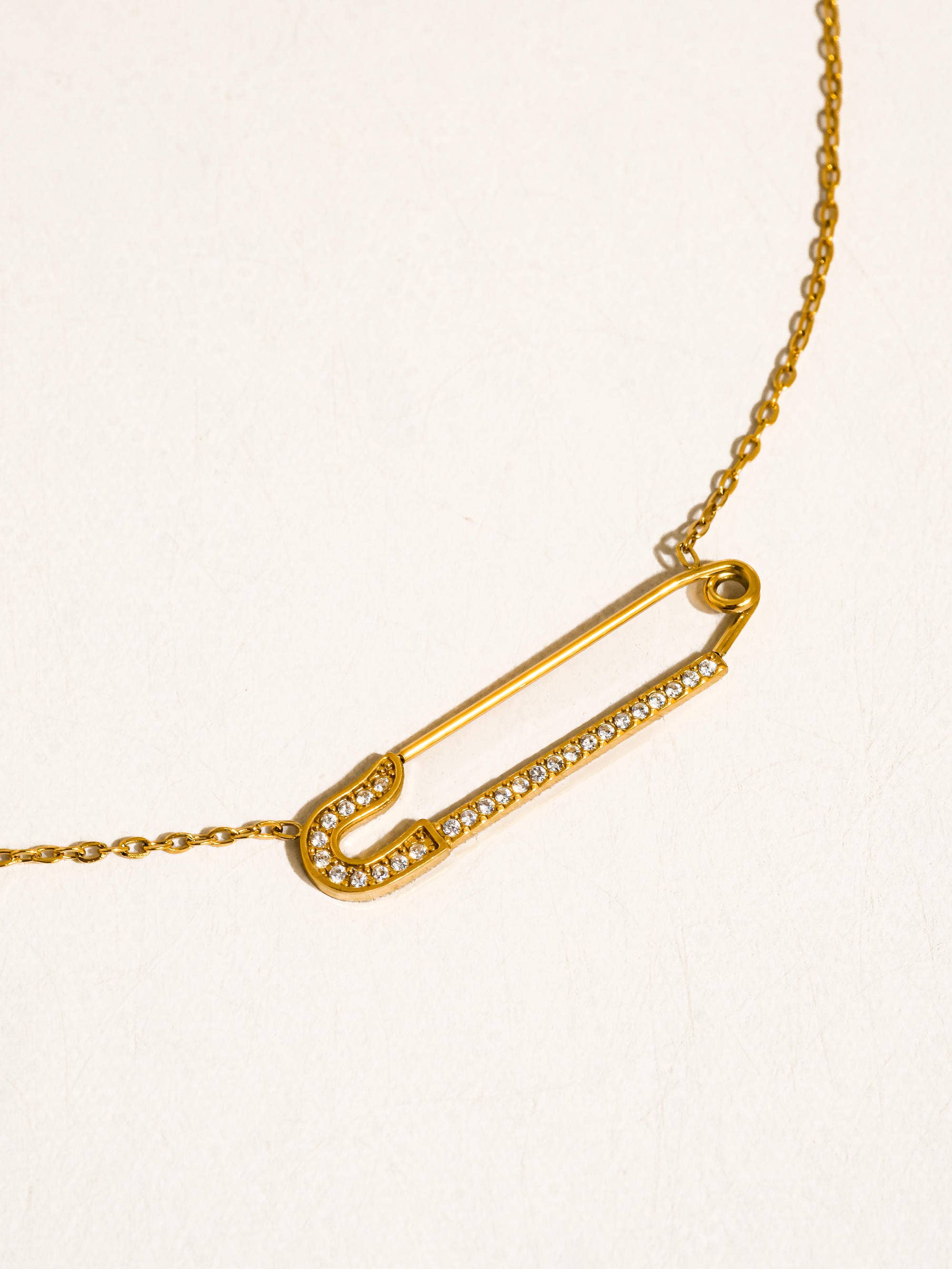 Dainty Bar Necklace 18K Dipped Non- Tarnish