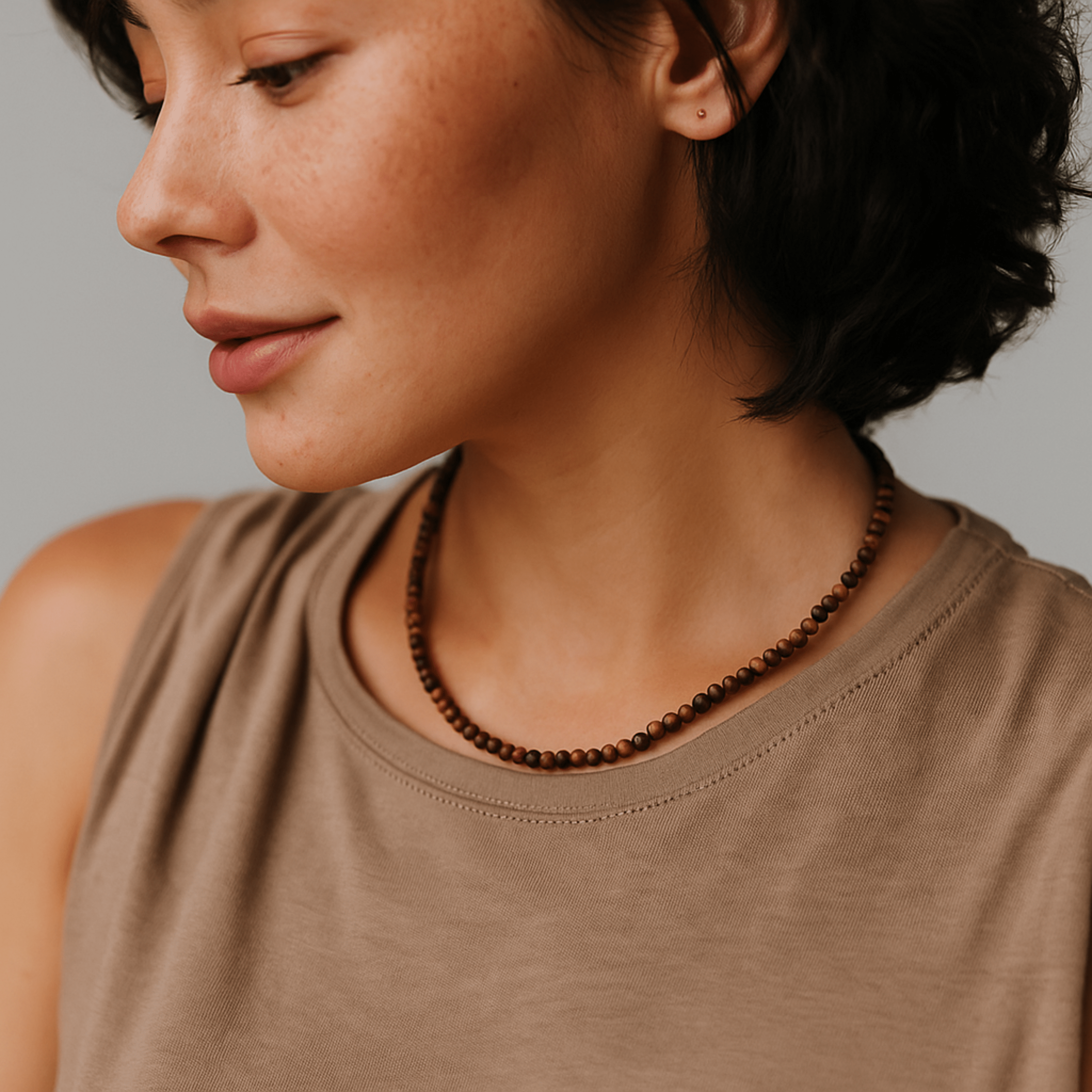 Tiger’s Eye Mini Strand Necklace
