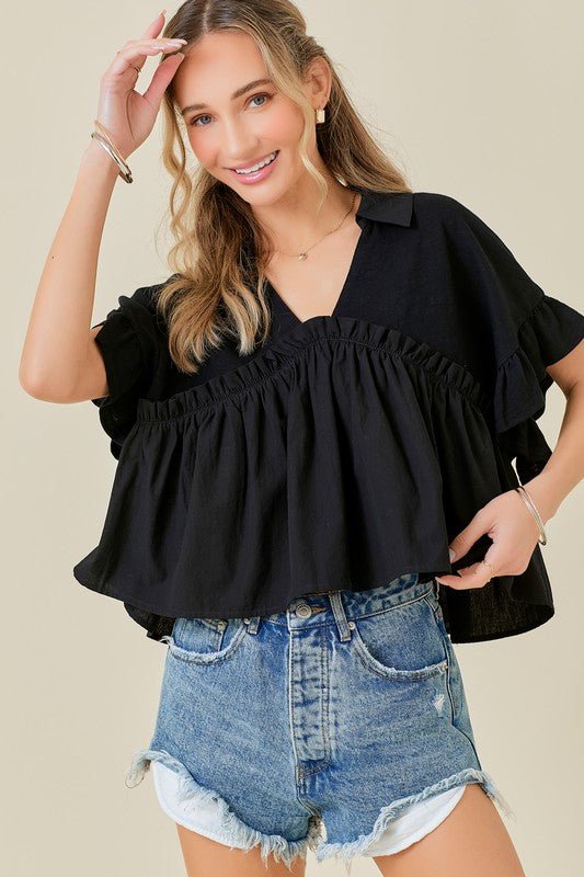 Swing Ruffle Blouse