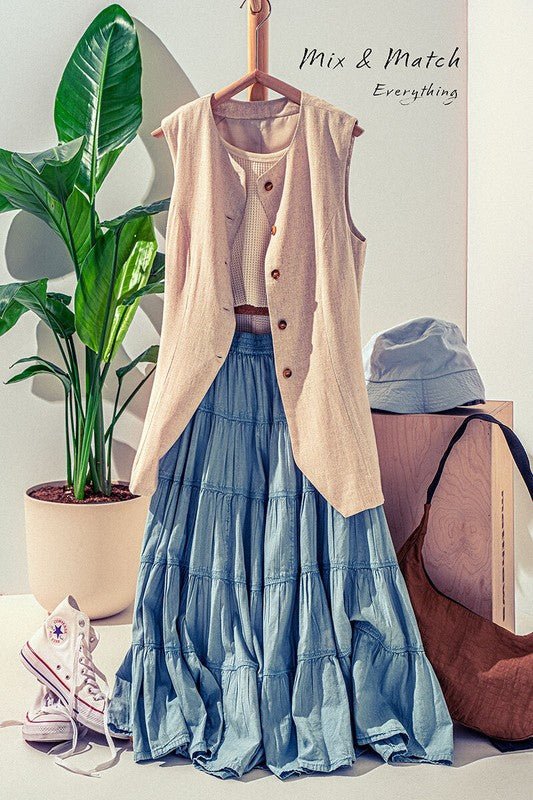 Versatile Button Up Vest