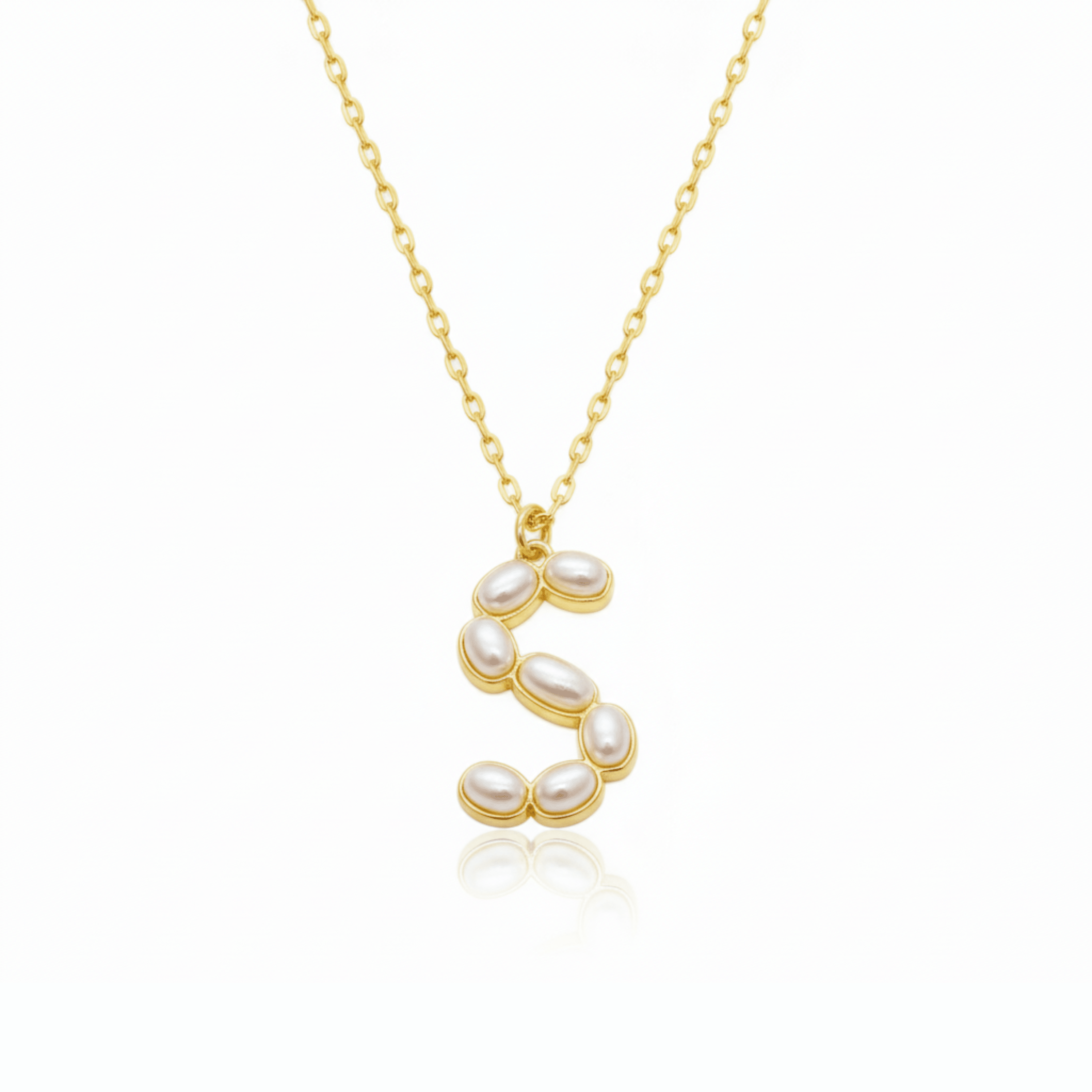 Pearl Initial Pendant Necklace