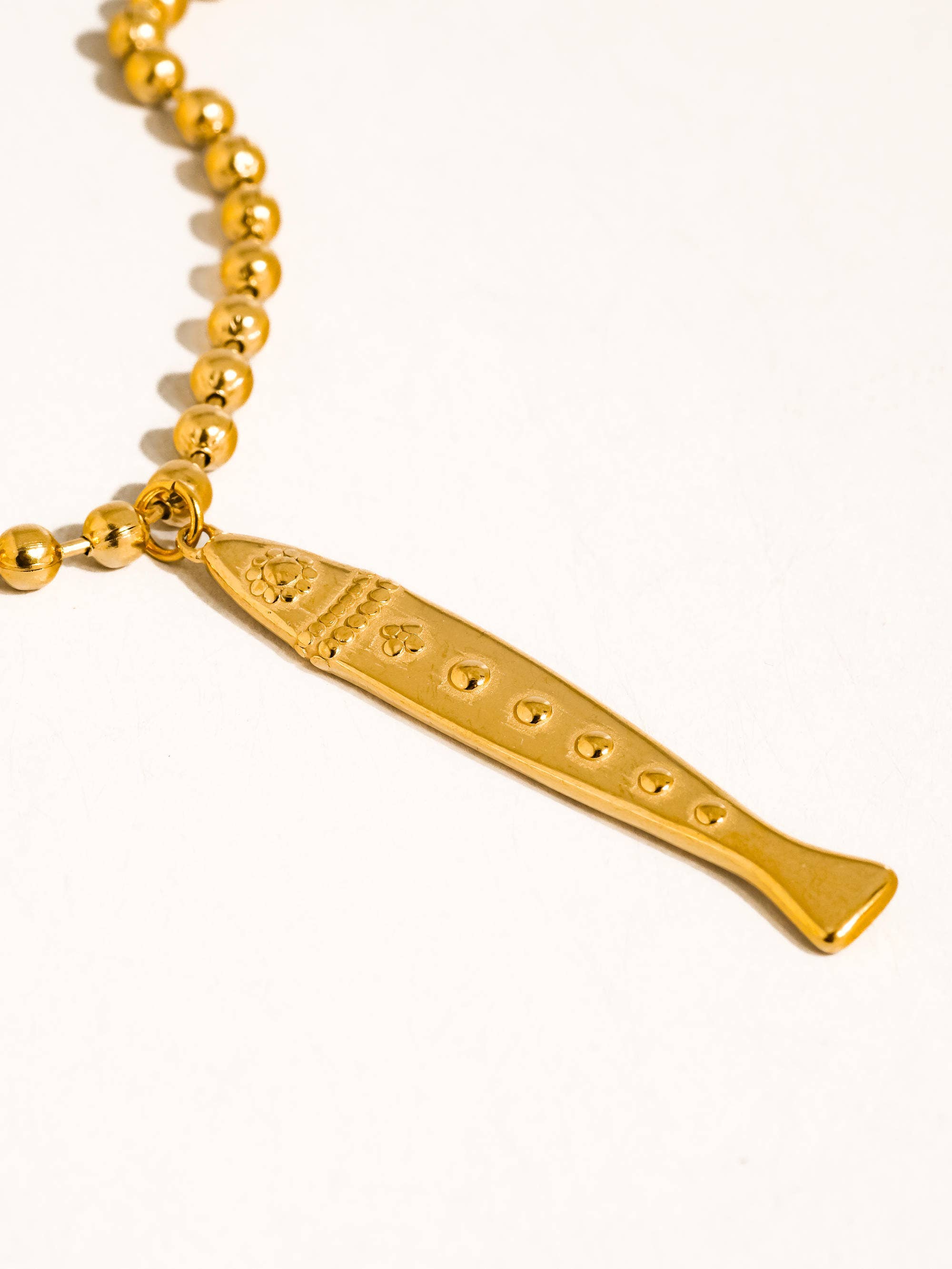 Vintage Fish Pendant Necklace