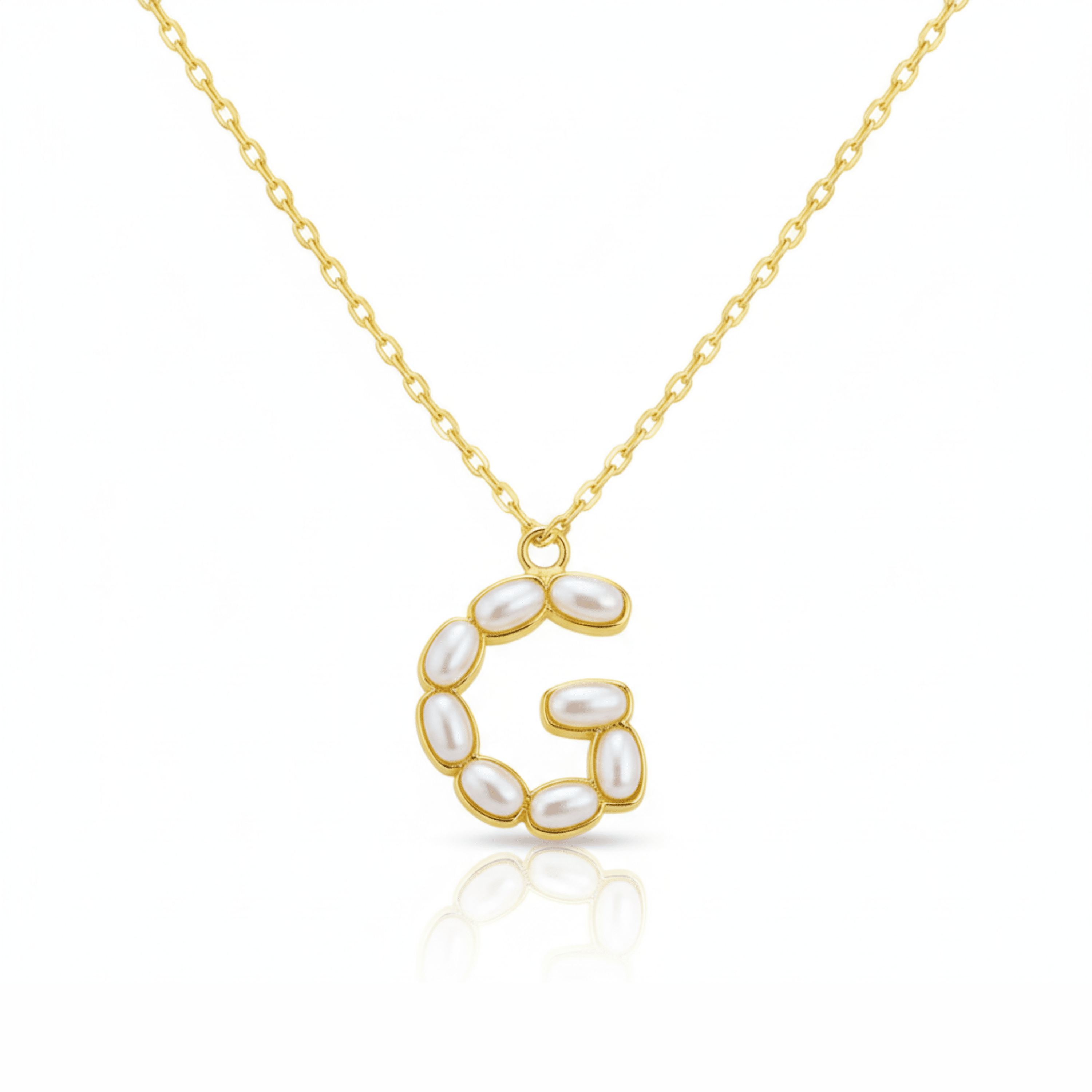 Pearl Initial Pendant Necklace