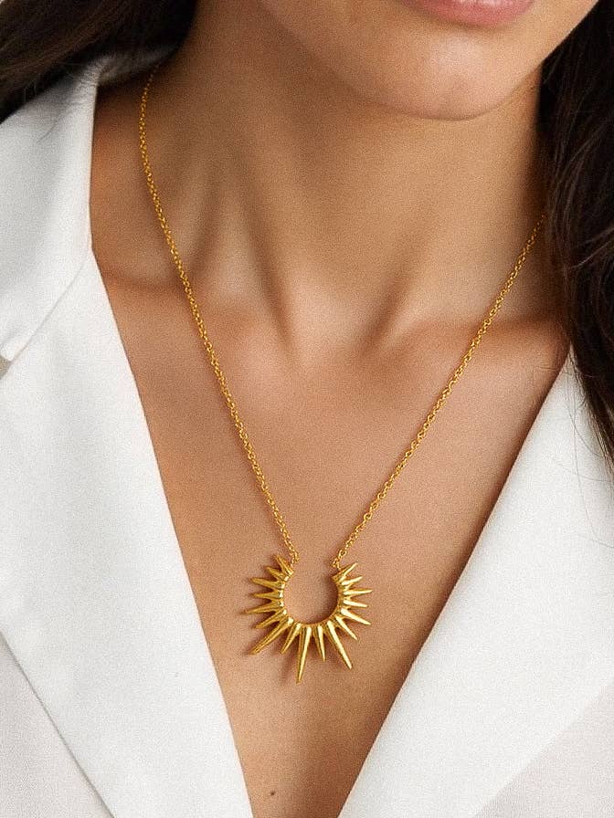 Gold Sun Necklace