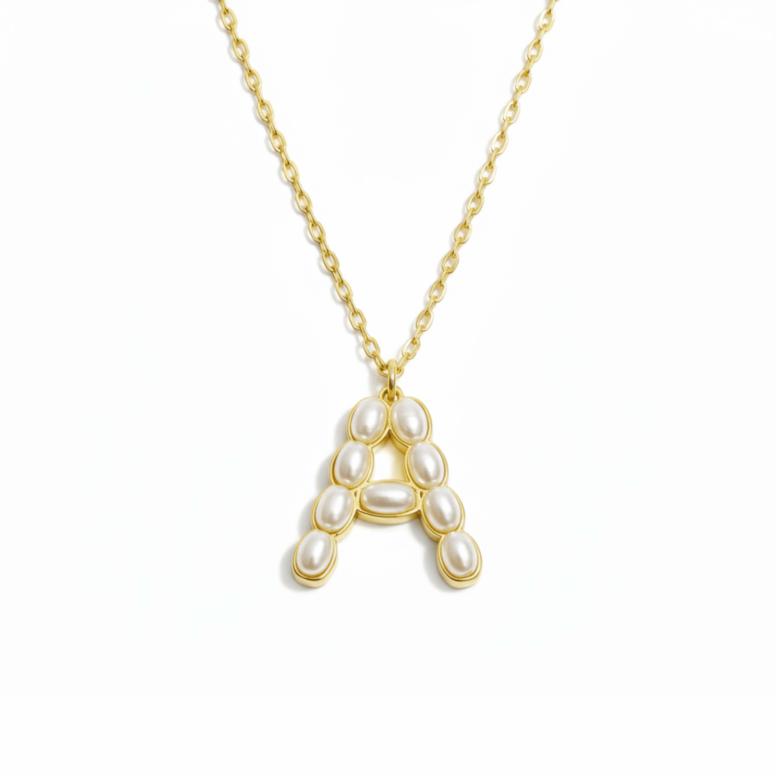 Pearl Initial Pendant Necklace