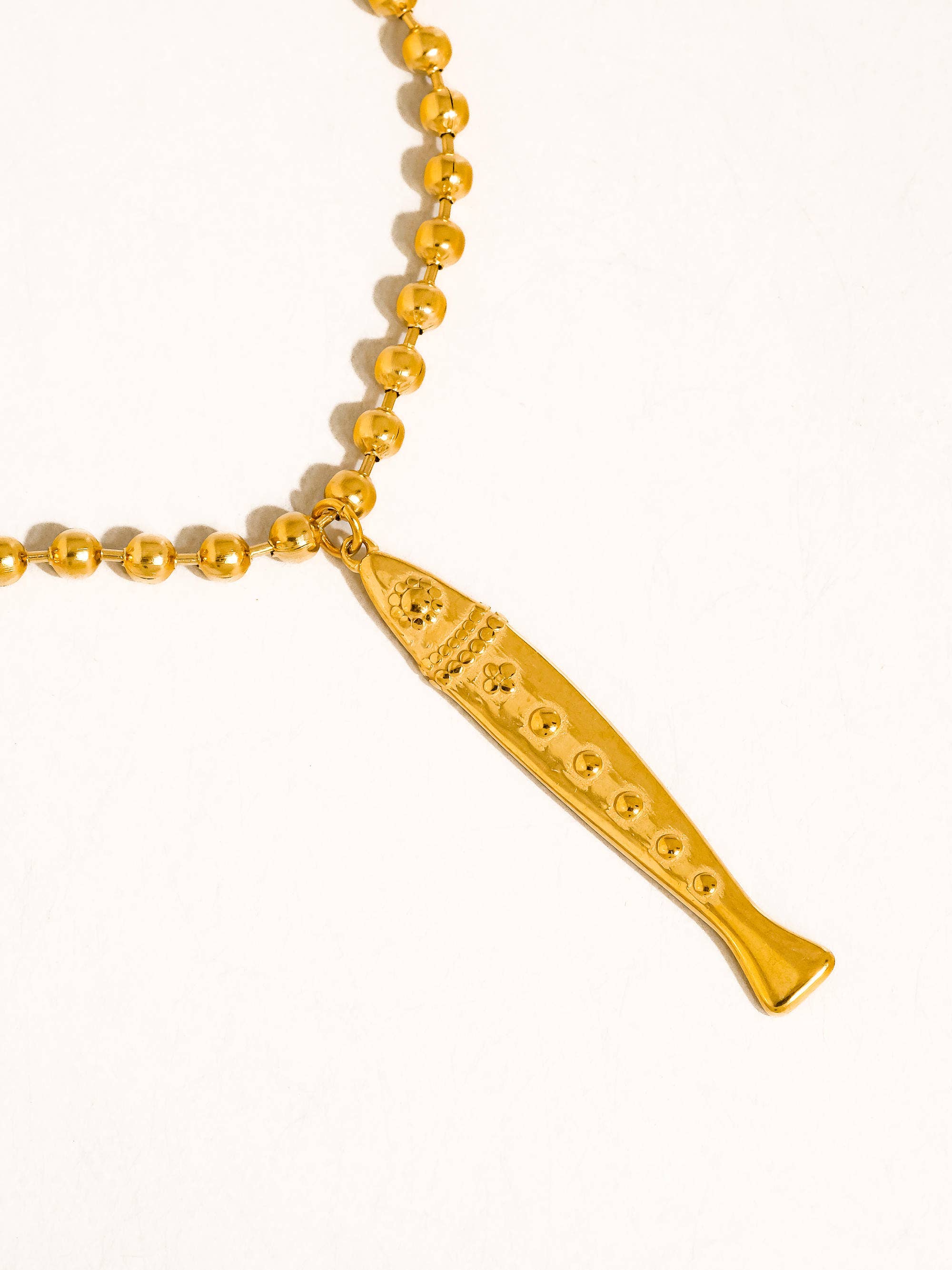 Vintage Fish Pendant Necklace