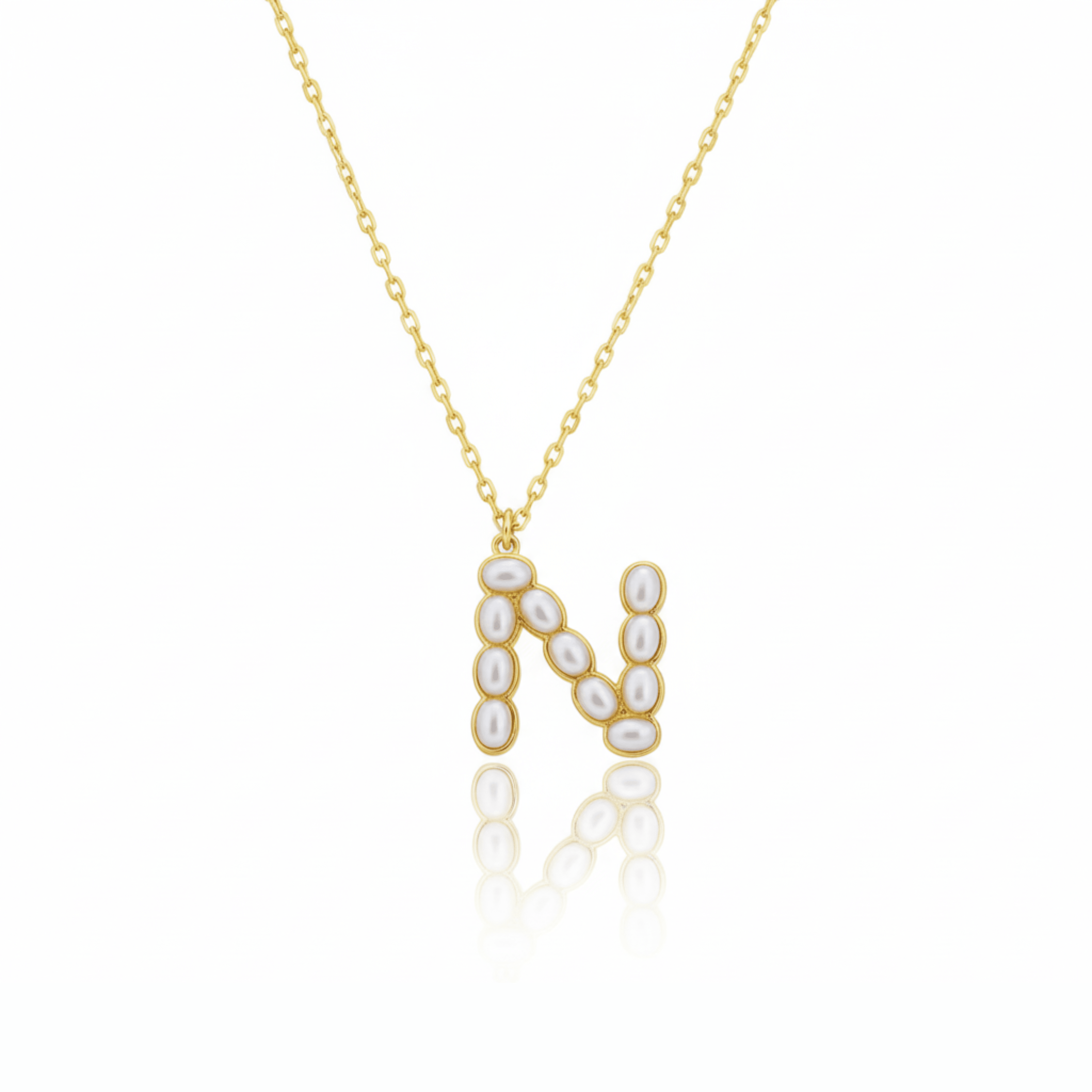 Pearl Initial Pendant Necklace