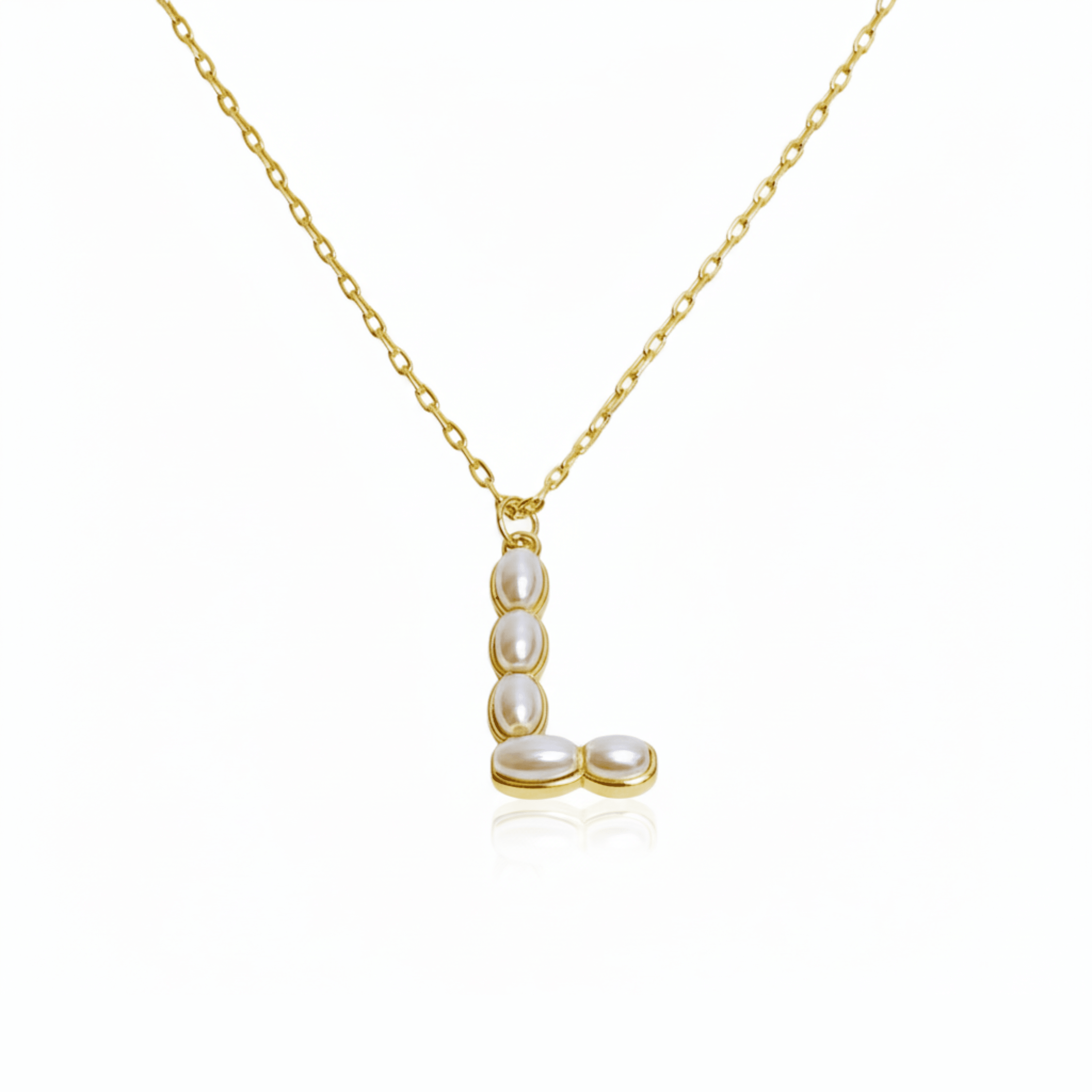 Pearl Initial Pendant Necklace