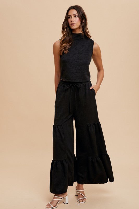 Two Piece Palazzo Pant Set