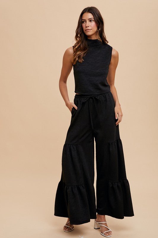 Two Piece Palazzo Pant Set