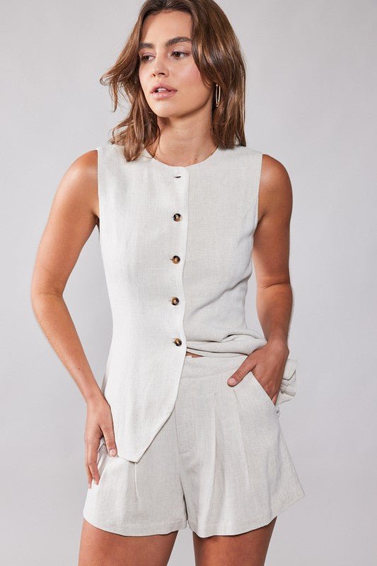 Versatile Button Up Vest