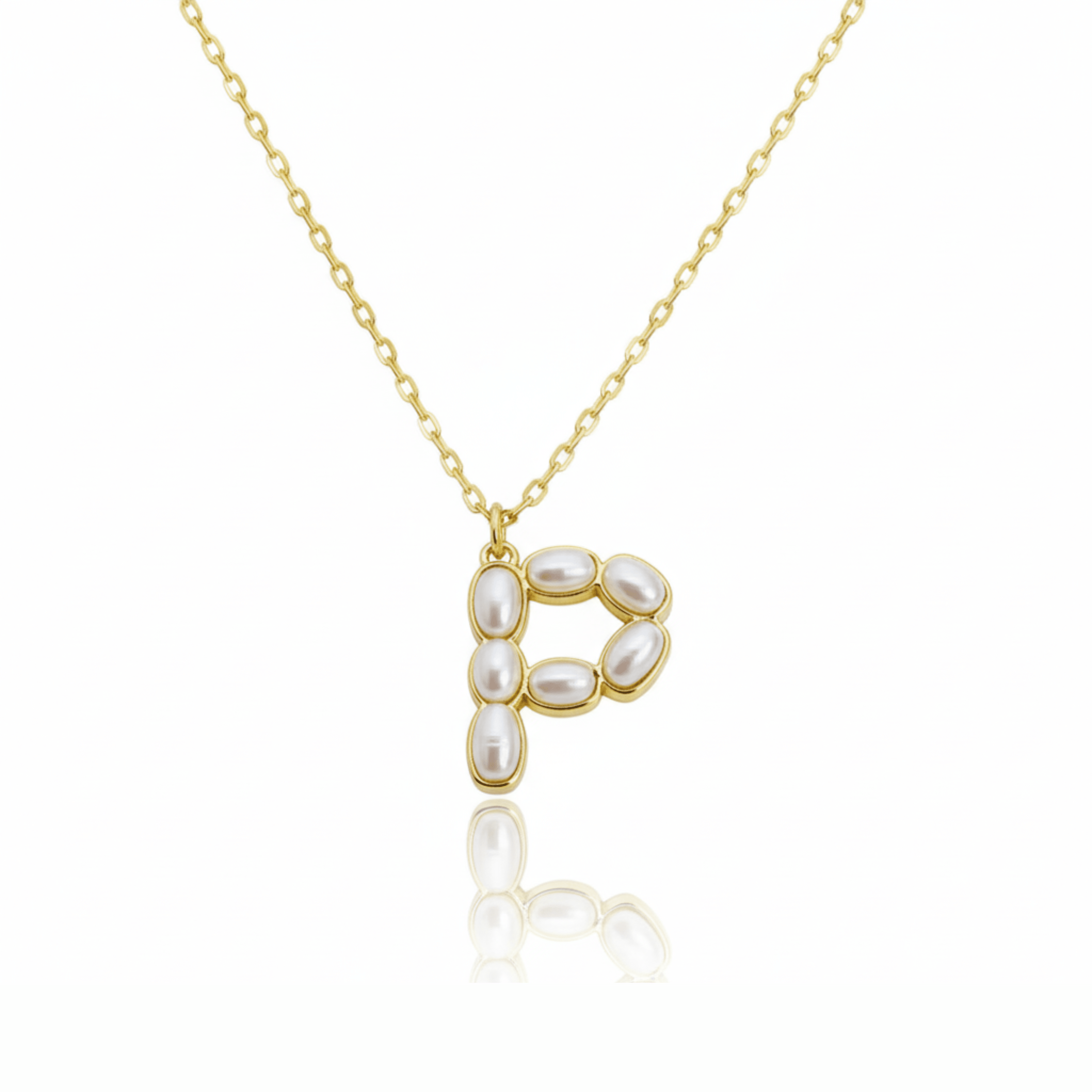 Pearl Initial Pendant Necklace