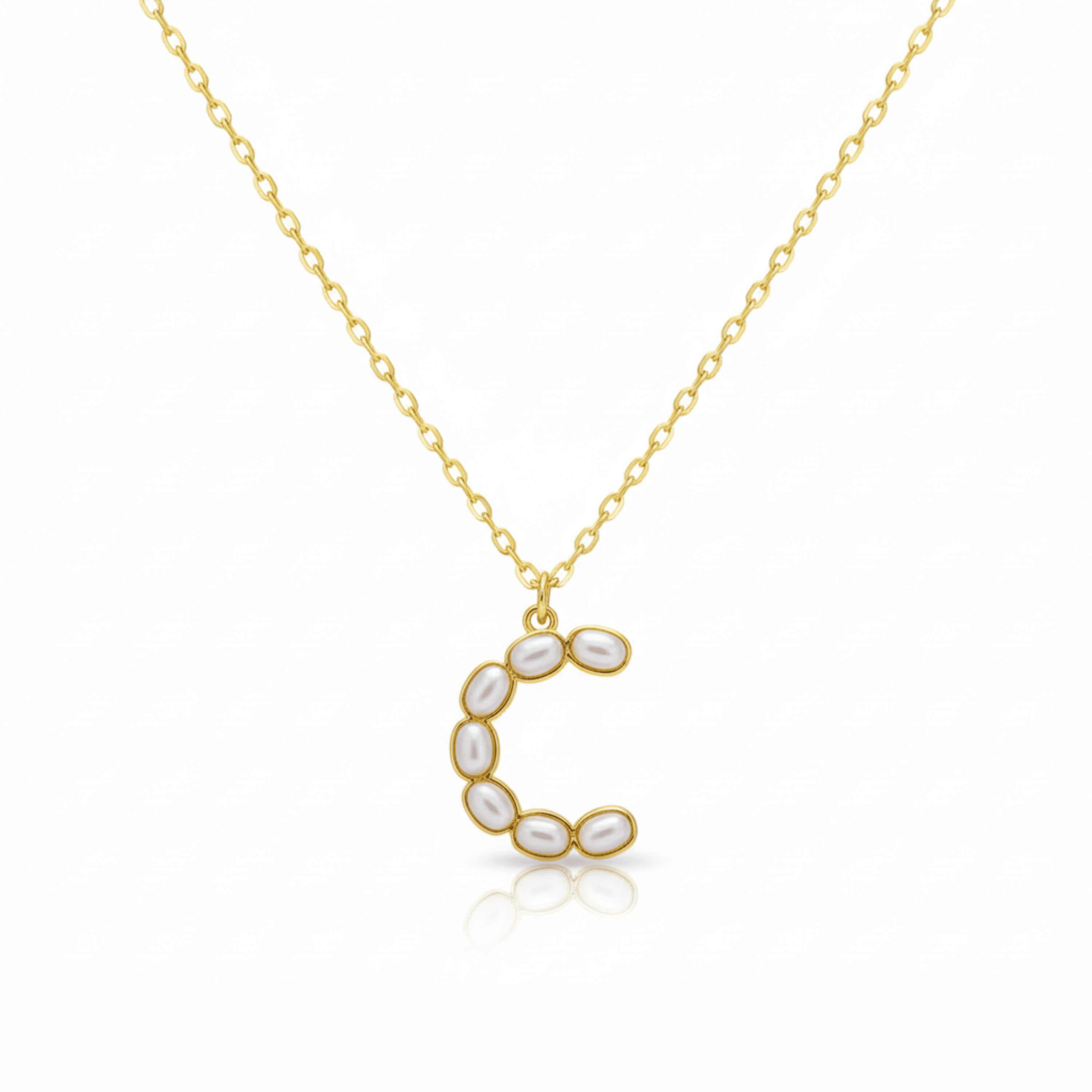 Pearl Initial Pendant Necklace