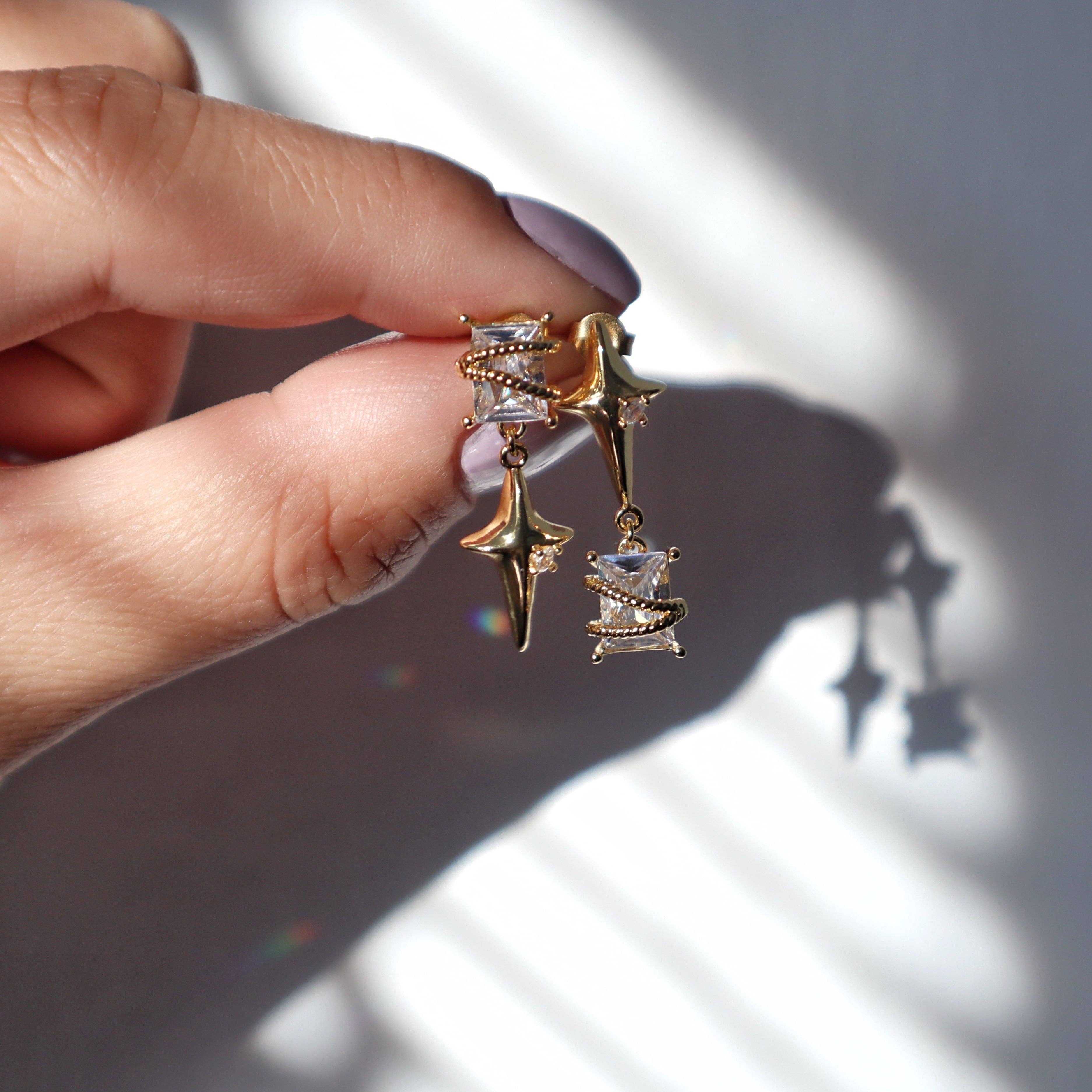 Starlight Dangle Earrings | Statement Earrings