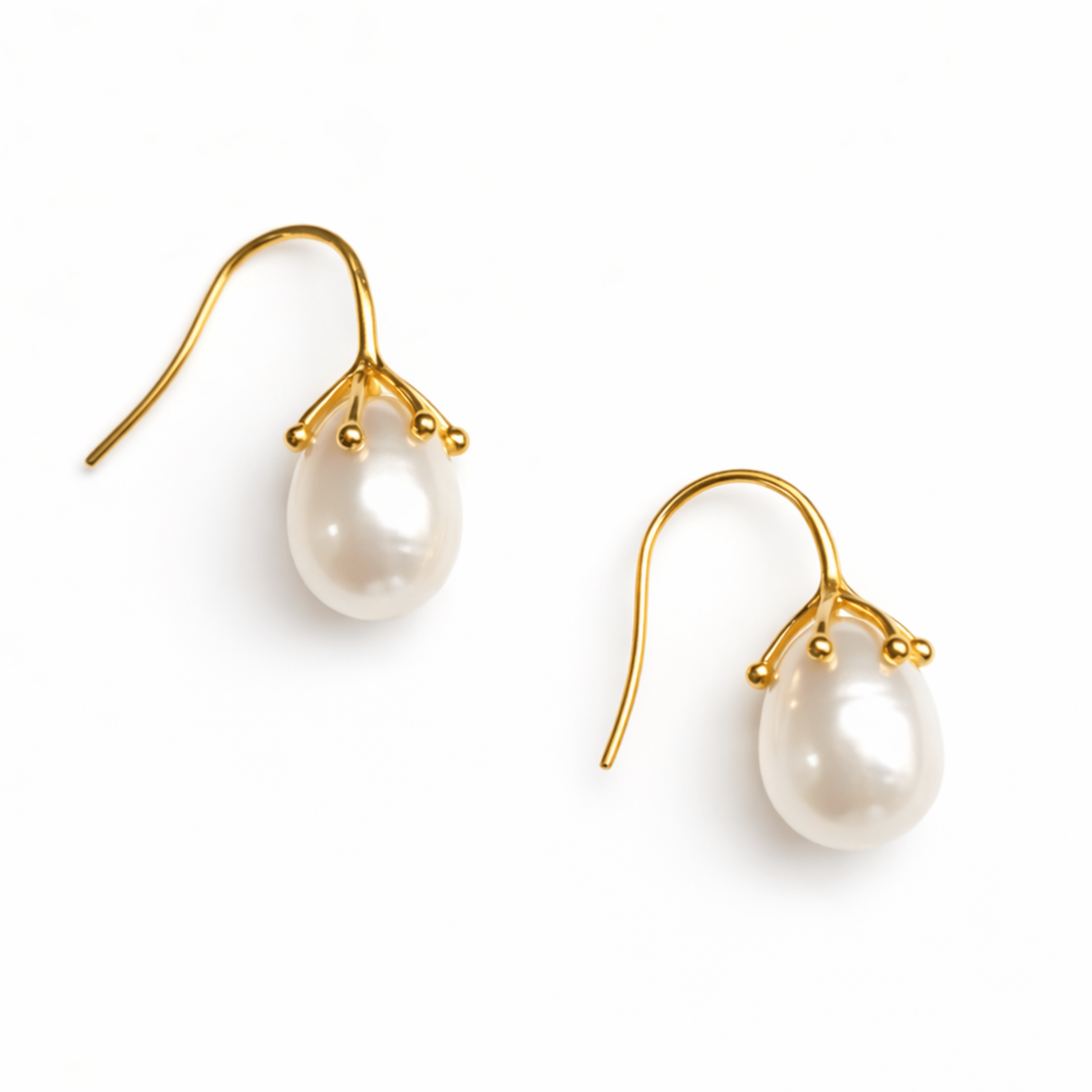 Organic Baroque Pearl Drop Earrings