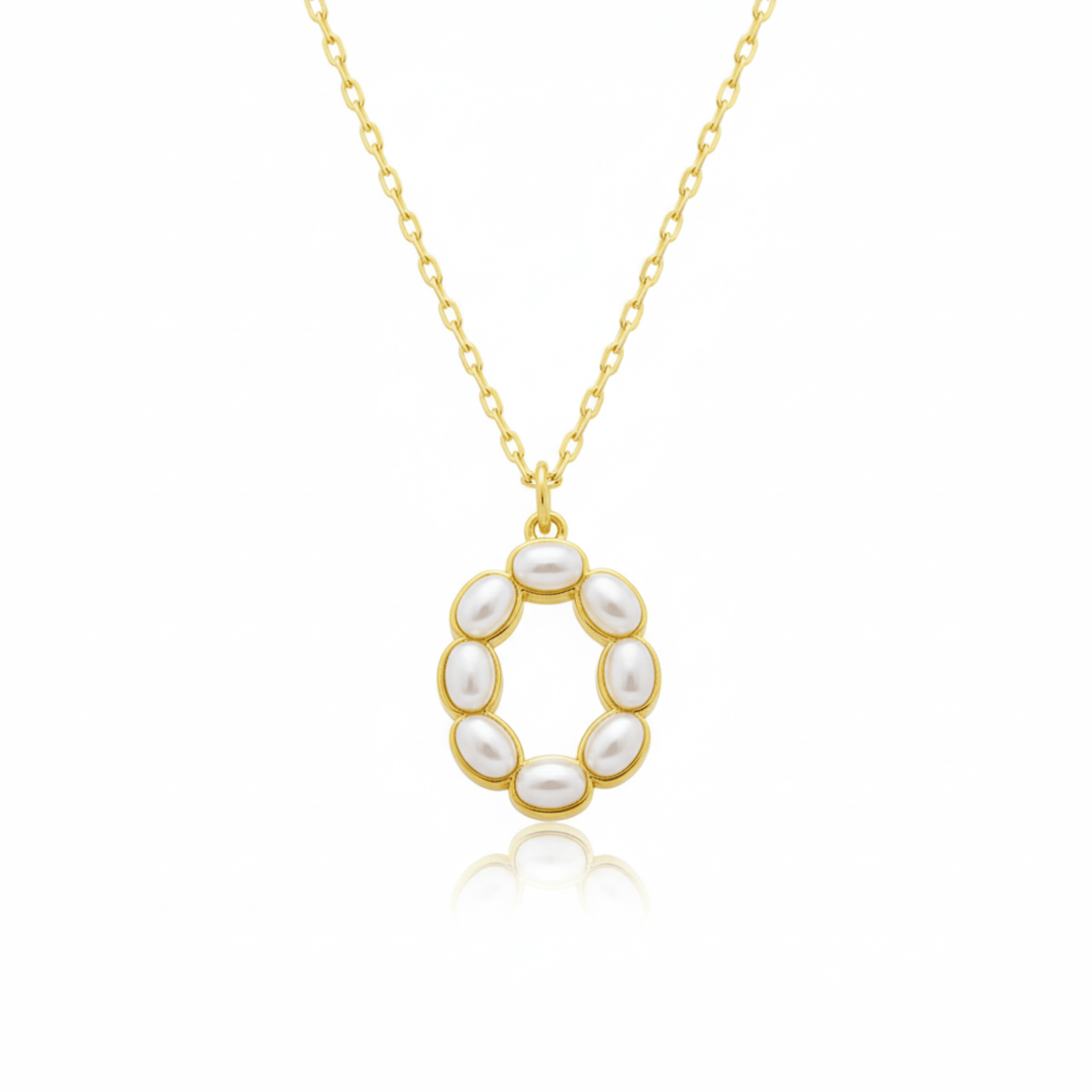 Pearl Initial Pendant Necklace