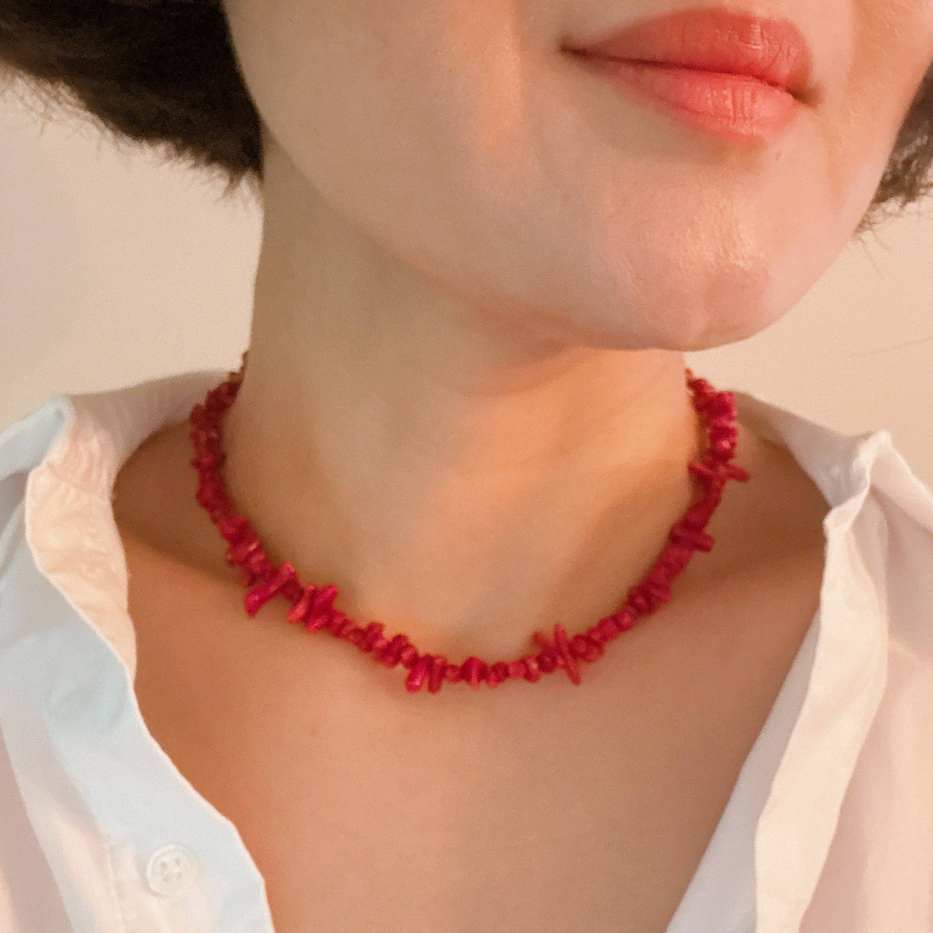 Red Coral Reef Necklace