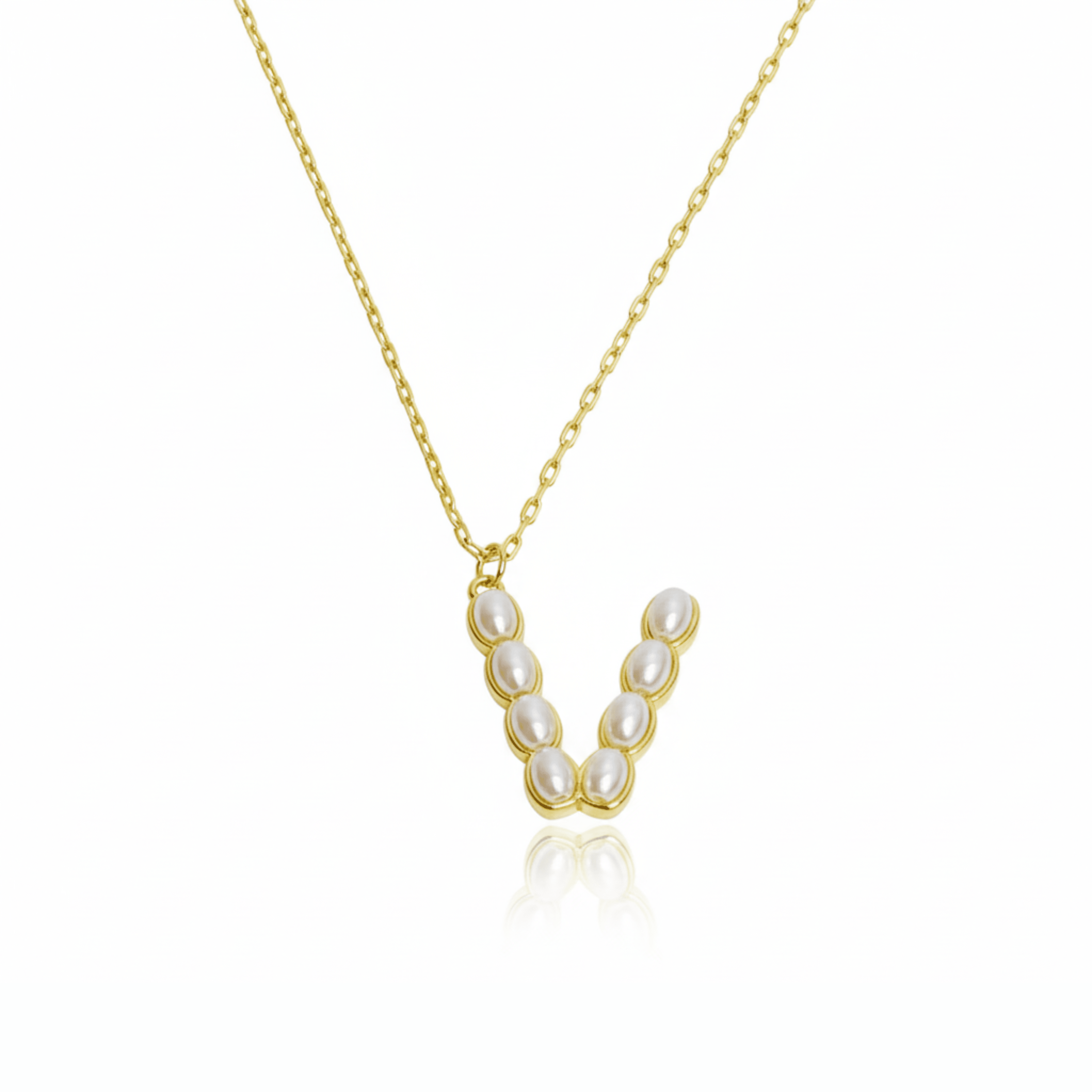 Pearl Initial Pendant Necklace